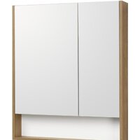 Акватон Шкаф с зеркалом Сканди 70 1A252202SDZ90 (белый/дуб рустикальный)