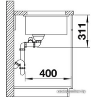 Blanco Subline 350/150-U (глянцевая магнолия) 519597 Image #3
