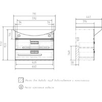 Volna Тумба Joli 70.2Y с умывальником Балтика Image #9
