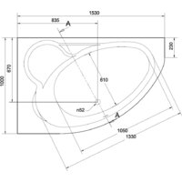 Cersanit Kaliope 153x100 (правая) Image #3