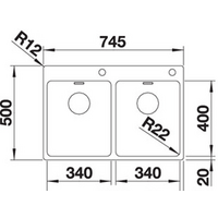Blanco Andano 340/340-IF/A (с клапаном-автоматом) Image #4