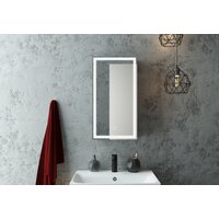 Континент Шкаф с зеркалом Mirror Box Black Led 35х65 Image #20