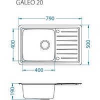 Кухонная мойка Alveus Galeo 20 1128553 - Превью изображения №2 — Интернет-магазин Your Sale
