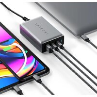 Сетевое зарядное Satechi 100W Type-C PD Compact GAN Charger ST-TC100GM-EU (европейская вилка) - Превью изображения №4 — Интернет-магазин Your Sale