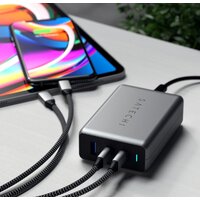 Сетевое зарядное Satechi 100W Type-C PD Compact GAN Charger ST-TC100GM-EU (европейская вилка) - Превью изображения №6 — Интернет-магазин Your Sale