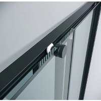 Grossman Galaxy 90x80x195 300.K33.01.9080.21.00 (черный матовый/прозрачное стекло) Image #4