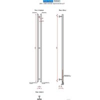 Ростела Мини 1/2" 2 перекладины 150 см (хром) Image #2