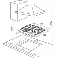 Варочная панель ZorG HAG63 FDW gray - Превью изображения №9 — Интернет-магазин Your Sale