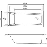 Lauter Versailles 150x75 21070050 (с ножками) Image #13