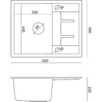 Кухонная мойка Quadron HB8210U8-BS_P2O - Превью изображения №6 — Интернет-магазин Your Sale