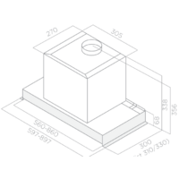 Кухонная вытяжка Elica Glass Out IX/A/90 [PRF0109788] - Превью изображения №4 — Интернет-магазин Your Sale