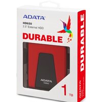 Внешний накопитель ADATA DashDrive Durable HD650 AHD650-1TU31-CRD 1TB (красный) - Превью изображения №7 — Интернет-магазин Your Sale