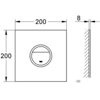 Панель смыва Grohe Ondus Digitecture Light 38915LS0 (белая луна) - Превью изображения №3 — Интернет-магазин Your Sale
