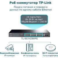 Настраиваемый коммутатор TP-Link TL-SG1428PE - Превью изображения №5 — Интернет-магазин Your Sale