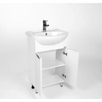 Viant Тумба Лима с умывальником Erica 55 VLIM55ER-T2ST+S-UM-ERI-55-1-W Image #2