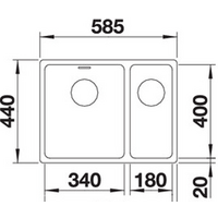 Blanco Andano 340/180-U (правая, без клапана-автомата) Image #4