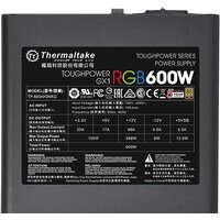 Блок питания Thermaltake Toughpower GX1 RGB 600W Gold TP-600AH2NKG - Превью изображения №4 — Интернет-магазин Your Sale