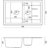 Кухонная мойка Quadron HB8224U1-BS_P2O - Превью изображения №5 — Интернет-магазин Your Sale