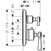 Axor Montreux 16821820 (шлифованный никель) Image #2