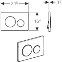 Geberit Sigma 20 115.882.SN.1 (нержавеющая сталь) Image #2