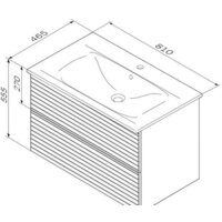 AM.PM Тумба под умывальник Struktura M9SFHX0802WMHS Image #5