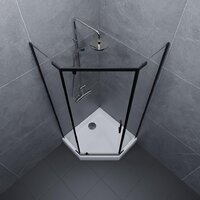 Triton Дека-Блэк 90x90 (черный, с поддоном) Image #7
