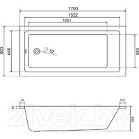 Lauter Athena 170x80 21090080 (с ножками, лицевым и торцевым экранами) Image #16