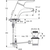 Ideal Standard Ceramix Blue A5655AA Image #2