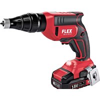 Шуруповерт для гипсокартона FLEX DW 45 18.0-EC M/2.5 Set 466824 (с 2-мя АКБ 2.5 Ач, кейс, насадка автоподачи) - Превью изображения №2 — Интернет-магазин Your Sale