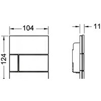 Tece Square Urinal 9242802 (белый/хром) Image #2