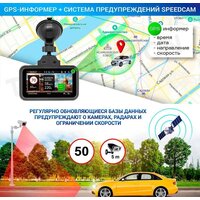 Видеорегистратор-радар детектор-GPS информатор (3в1) TrendVision Hybrid Signature Real 4K - Превью изображения №10 — Интернет-магазин Your Sale