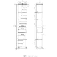 Volna Шкаф-пенал Joli 40 (напольный) Image #13