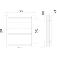 TERMINUS Вега П6 500x600 50 бп (хром) Image #3