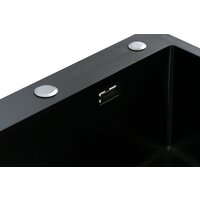 Кухонная мойка Blantek LS-5848STB Stone texture black - Превью изображения №4 — Интернет-магазин Your Sale