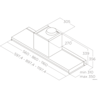 Кухонная вытяжка Elica Lever IX/A/86 PRF0160152 - Превью изображения №3 — Интернет-магазин Your Sale