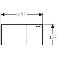 Geberit Sigma 60 115.640.SJ.1 (черное стекло) Image #2
