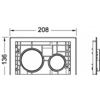 Tece Клавиша модульной системы Loop 9240663 (белый) Image #2