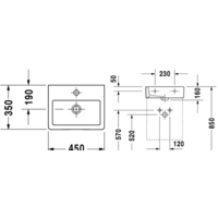 Duravit Vero 45x35 (белый) Image #4