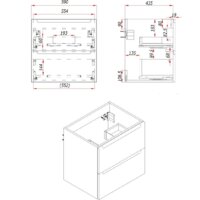 ЗОВ Тумба под умывальник Дион 60 D60LHO0M9003MKV5 (белый матовый/дуб) Image #4