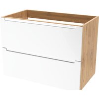 ЗОВ Тумба под умывальник Дион 60 D60LHO0M9003MKV5 (белый матовый/дуб) Image #1