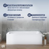 Lauter Aurora 150x70 21010050 (с ножками и лицевым экраном) Image #5