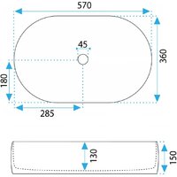 Умывальник Rea Alma U0600 - Превью изображения №7 — Интернет-магазин Your Sale