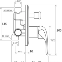 Смеситель без скрытого механизма Ravak Rosa-RS 061.00 [X070014] - Превью изображения №3 — Интернет-магазин Your Sale